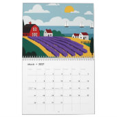 Malerische ländliche Landschaft Kalender (Mär 2027)