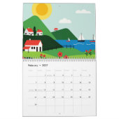 Malerische ländliche Landschaft Kalender (Feb 2027)