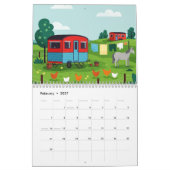 Malerische ländliche Landschaft Kalender (Feb 2027)