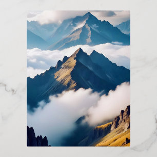Malerische Landschaft Berge Natur Ruhe Folien Feiertagspostkarte