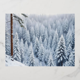 Malerische Landschaft Berge Winter Natur Ruhe Folien Feiertagspostkarte