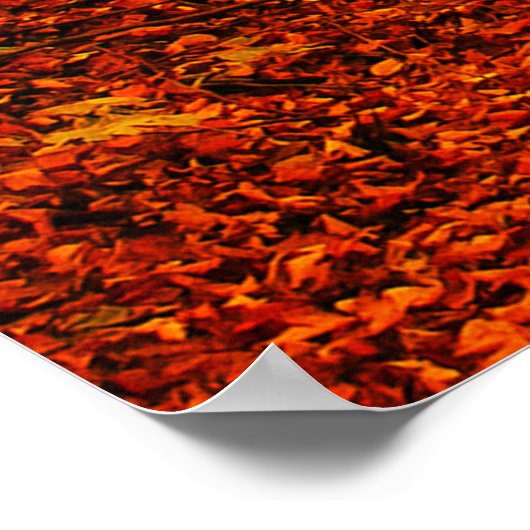 Malerische Landschaft des Herbstes Poster (Ecke)