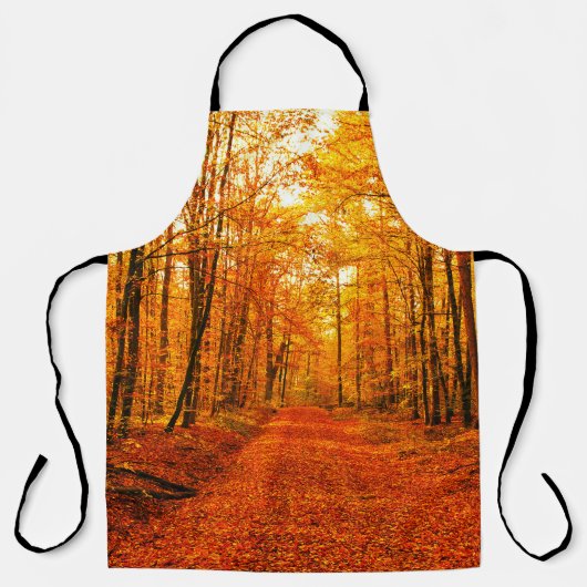 Malerische Landschaft des Herbstes Schürze (Vorderseite)