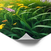 Malerische Landschaft Forest Stream Nature Walk Poster (Ecke)