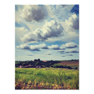 Malerische Landschaft Fotodruck