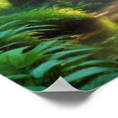 Malerische Landschaft Panoramafluss Natur Ruhe Poster (Ecke)