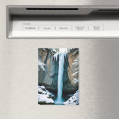 Malerische Landschaft Wald Wasserfall Natur Ruhe Magnet (In Situ (Geschirrspüler))
