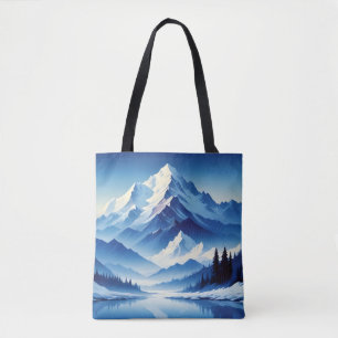Malerische Landschaft Winter Natur Hintergrund Kun Tasche