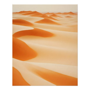 Malerische Landschaft Wüste Natur Hintergrund Kuns Poster