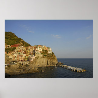 Malerische Manarola, Cinque Terre, Italien Poster