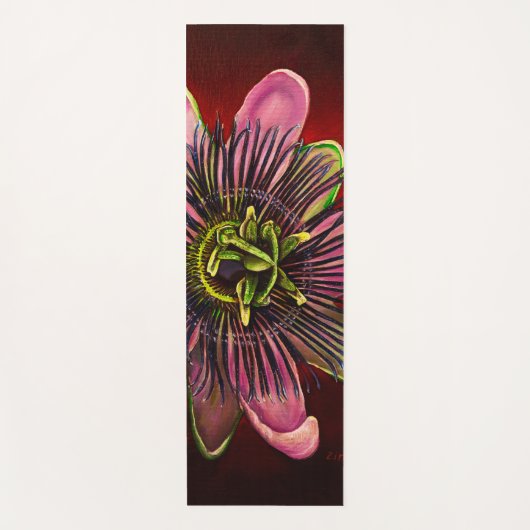Malerische Passion Blume Yoga Mat Yogamatte (Vorderseite)