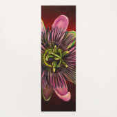 Malerische Passion Blume Yoga Mat Yogamatte (Rückseite)