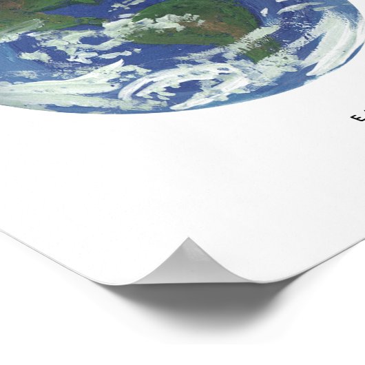 Malerische Planet-Erde-Kunstdrucke Poster (Ecke)