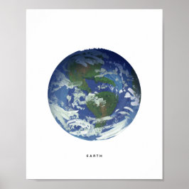 Malerische Planet-Erde-Kunstdrucke Poster