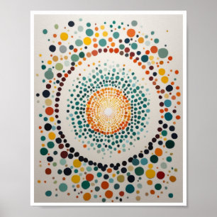 Malerische Punkte Gefühl der Expansion Wall Art Po Poster