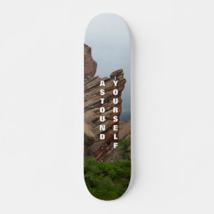 Malerische Red Rocks Colorado Skateboard