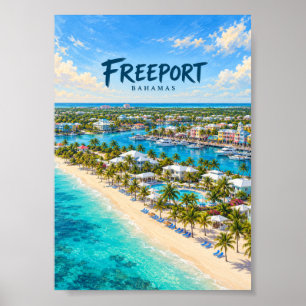 Malerische Reise Kunst in Freeport Poster