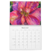 Malerische rosa Blumen Kalender (Mär 2027)