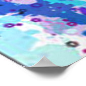 Malerische Skull Floral Art Poster (Ecke)