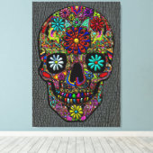 Malerische Skulptur Kunst am Imitat Hai Haut Leinwanddruck (Insitu (Holzboden))