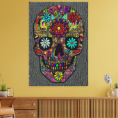 Malerische Skulptur Kunst am Imitat Hai Haut Leinwanddruck (Insitu (Wohnzimmer))