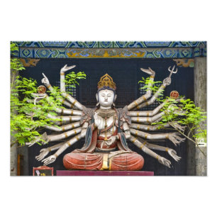 Malerische Skulpturen in Shuanglin Fotodruck