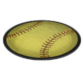 Malerische Softball-Kunst Schneidebrett (Ecke)