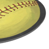 Malerische Softball-Kunst Schneidebrett (Ecke)