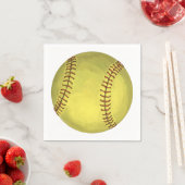 Malerische Softball-Kunst Serviette (Beispiel)