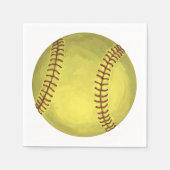 Malerische Softball-Kunst Serviette (Vorderseite)