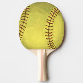 Malerische Softball-Kunst Tischtennis Schläger (Vorderseite)