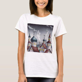 Malerische Stadt bei Nacht  T-Shirt