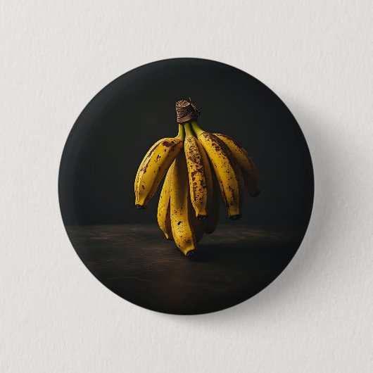 Malerische stehende Bananen Button (Vorderseite)