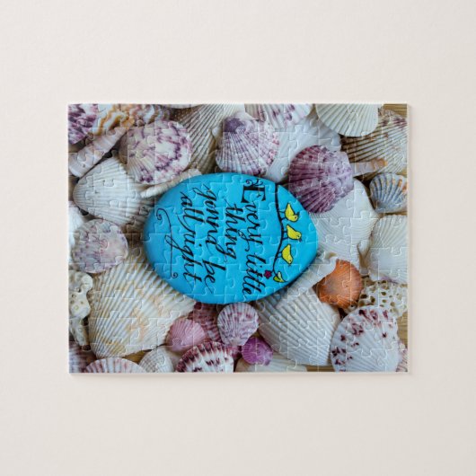 Malerische Strandgesteine, Muscheln Puzzle (Horizontal)