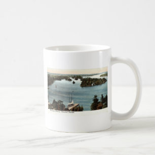 Malerische tausend Inseln NY 1907 Vintag Kaffeetasse