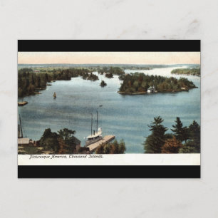 Malerische Thousand Islands NY 1907 Vintage Postkarte