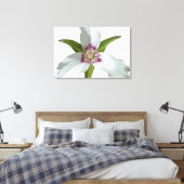 Malerische Trillium Spring Wildblume Canvas Print Leinwanddruck (Insitu (Schlafzimmer))