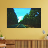 Malerische Waldstraße Leinwanddruck (Insitu (Wohnzimmer))