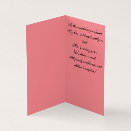 Malerische Weihnachtskarte (Innenseite)