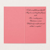 Malerische Weihnachtskarte (Innenseite Aufgefaltet)