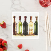 Malerische Weinflaschen Napkins Serviette (Beispiel)