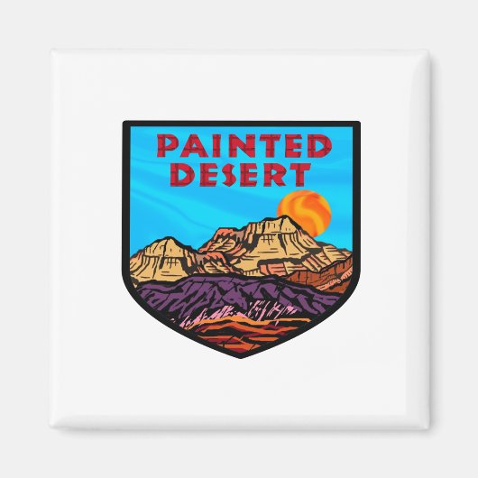 Malerische Wüstenerstaunen Magnet (Vorne)