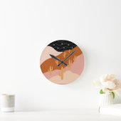 Malerische Wüstenlandschaft Runde Wanduhr (Zuhause)