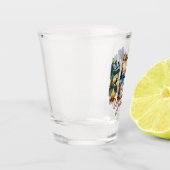 Malerische Wyoming-Pinselstriche  Schnapsglas (Links)