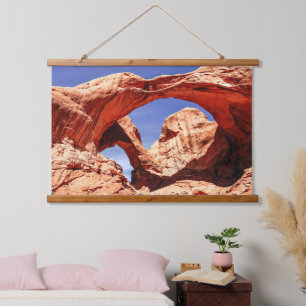 Malerischer Arches-Nationalpark Wandteppich Mit Holzrahmen