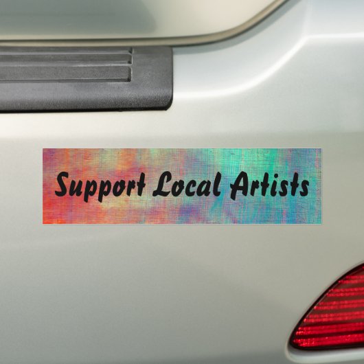 Malerischer Autoaufkleber "Support Local Artists" (Auf Auto)