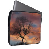 Malerischer Baum Sonnenuntergang Twilight Naturfot Laptopschutzhülle (Vorne Rechts)
