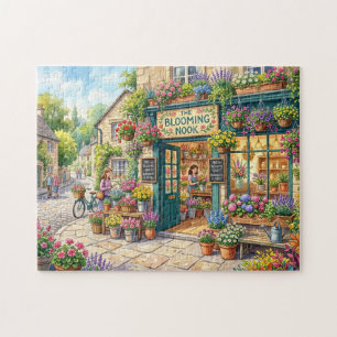 Malerischer Blumenladen Puzzle