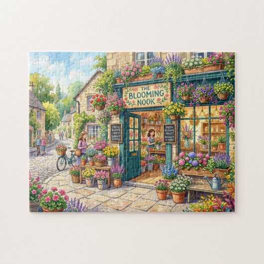 Malerischer Blumenladen Puzzle (Horizontal)