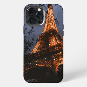 Malerischer Eiffelturm Paris Frankreich bei Nacht iPhone 13 Pro Max Hülle